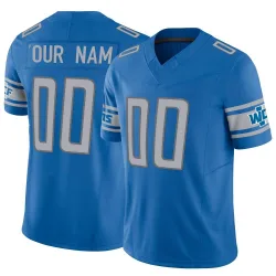 Detroit Lions Customized Youth Limited Blue Vapor F.U.S.E. Jersey - Nike