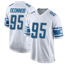 Game Pat O'Connor Youth Detroit Lions White Jersey - Nike